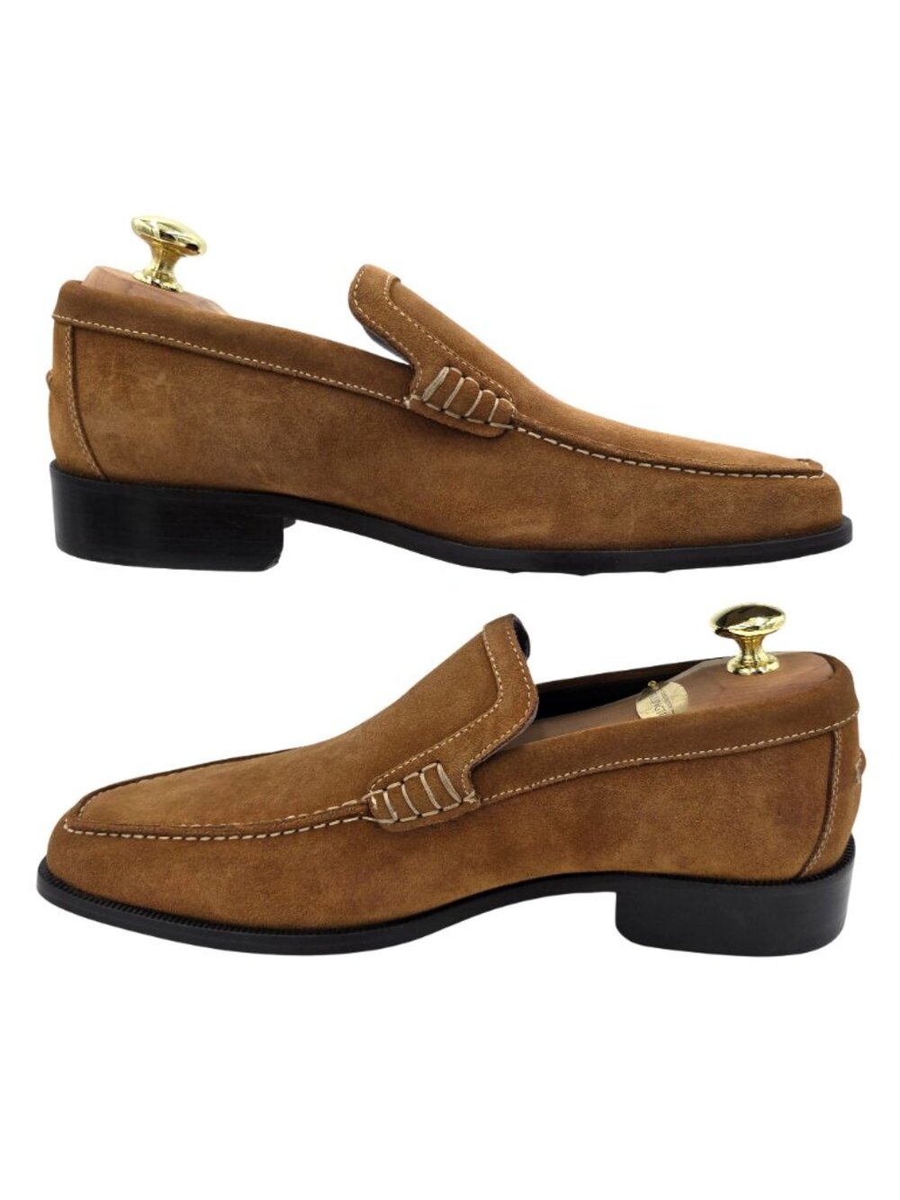 NEW Donald J. Pliner Italy Camel Tan Sport Suede Loafers Dress Shoes Men size 7M - Picture 6 of 15